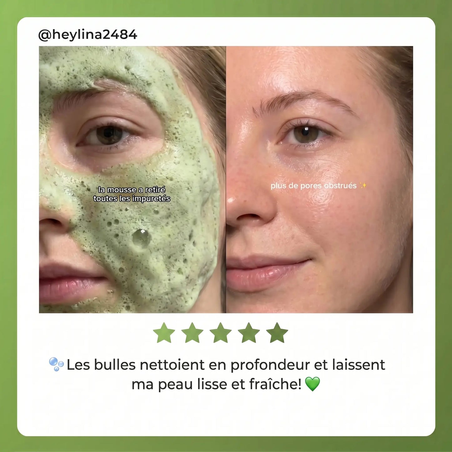 Masque à Bulles Basilic Sacré